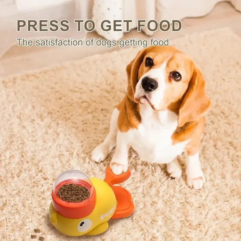 Interactive Duck Dog Puzzle Feeder Toy | Slow Feeder & Mental Enrichment for Dogs
