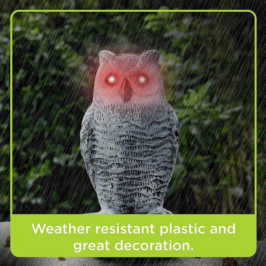 Realistic Owl Decoy Bird Repeller | Hardy, Weather-Resistant & Beautifully Designed for Your Outdoor Space