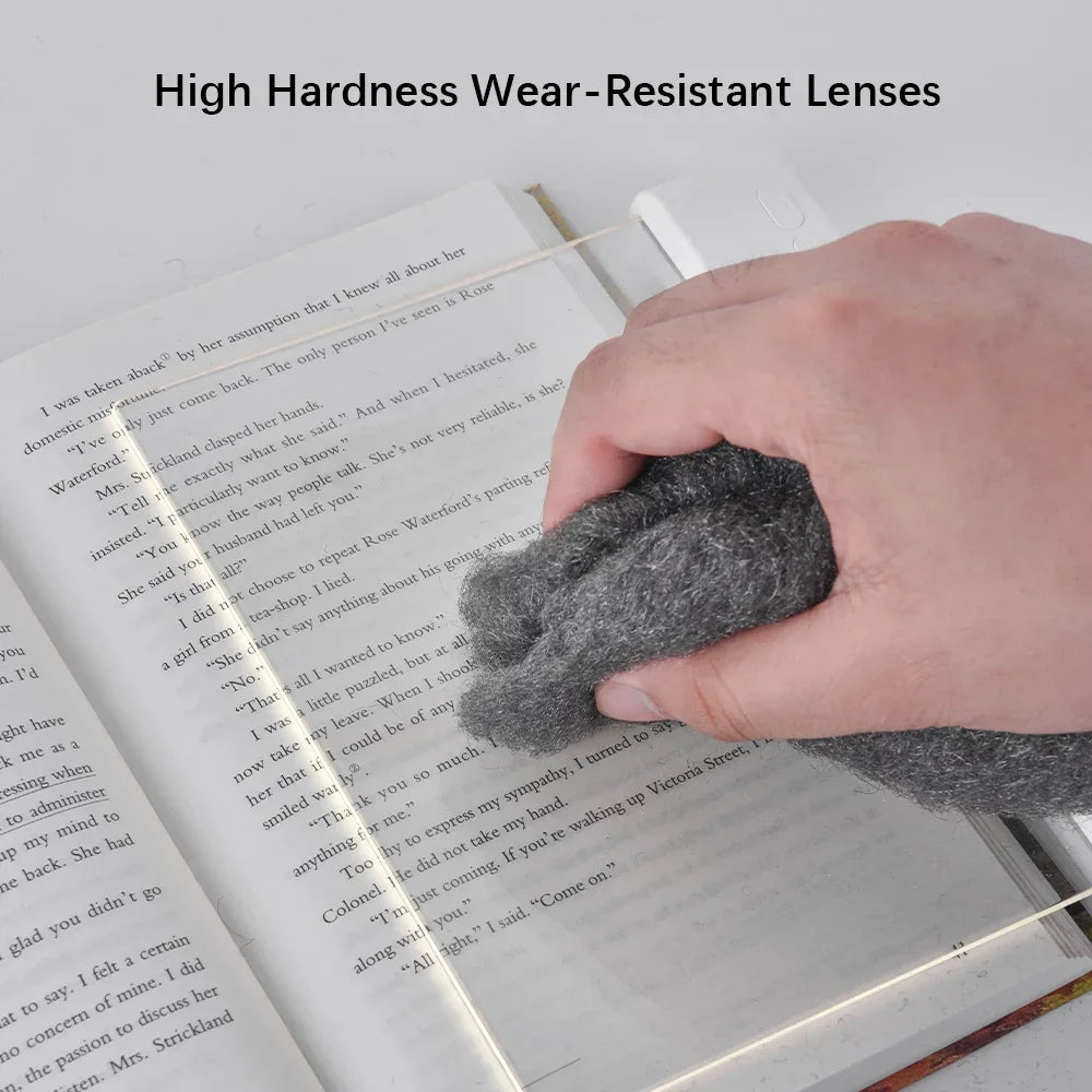 LED Night Vision Flat Panel Reading Light | Clip-On Book Light for Bed, Desk & Reading