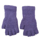 Winter Knit Half Finger Gloves | Warm Fingerless Gloves for Men & Women