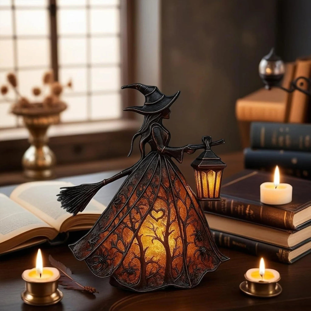 Halloween Witch Table Lamp Spooky Desk Decor Light | Beautiful, Festive & Built to Last Season After Wonderful Season