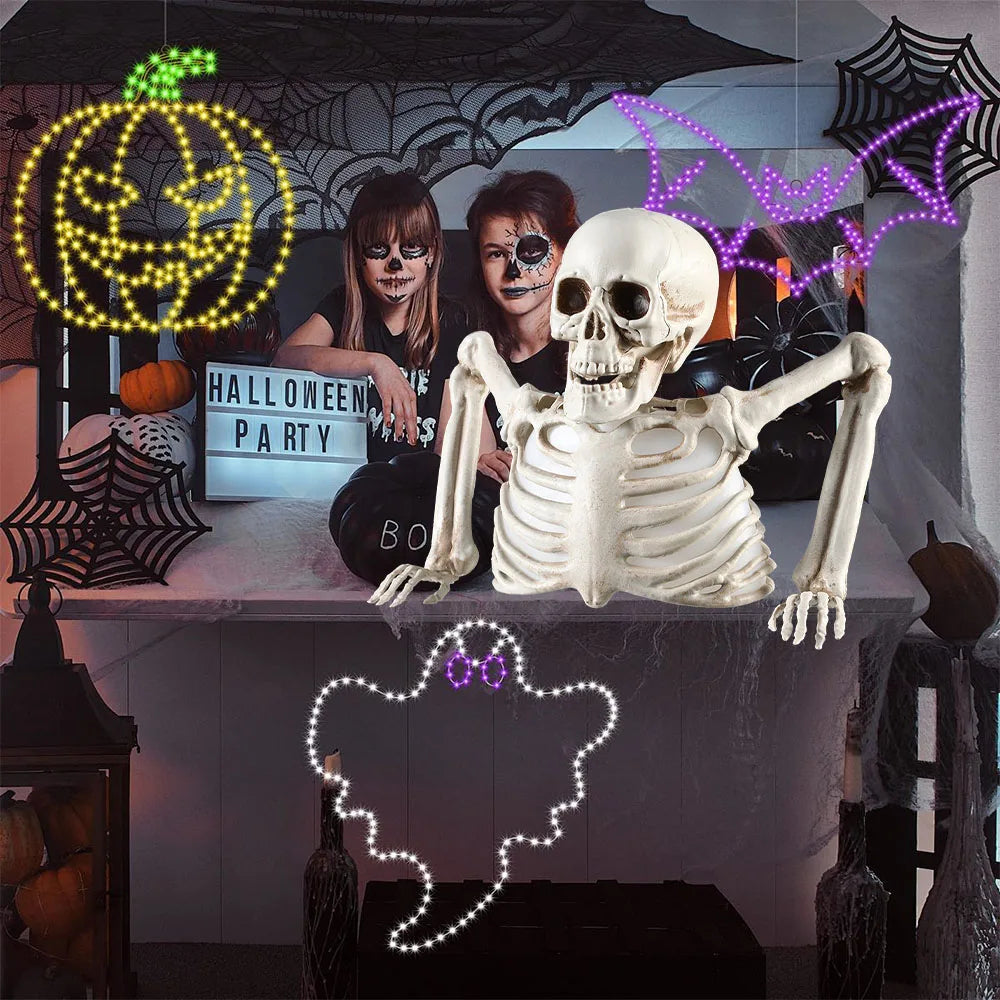 Glowing Skeleton Head Halloween Decoration | The Perfect Seasonal Touch for Your Home — or as a Thoughtful Gift