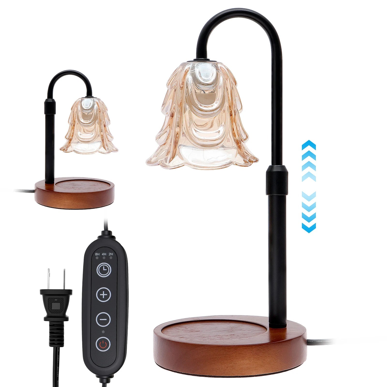 Flower Dimmable Candle Warmer Lamp | Flameless Fragrance & Dimmable Ambient Light for Home