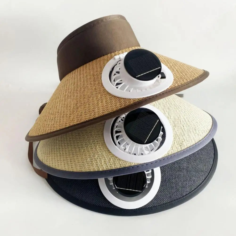 Wide Brim Sun Hat with Solar Powered Fan | Thoughtfully Crafted Accessory — Timeless Style & Premium Quality Feel