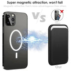 Magnetic Leather Card Holder Wallet for iPhone | MagSafe Compatible Phone Wallet with Card Slots
