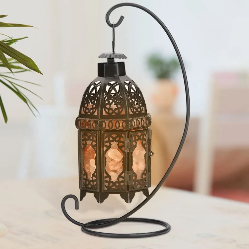 Vintage Iron Salt Rock Tabletop Lamp | Style and Practicality Finally Together — The Modern Home Essential