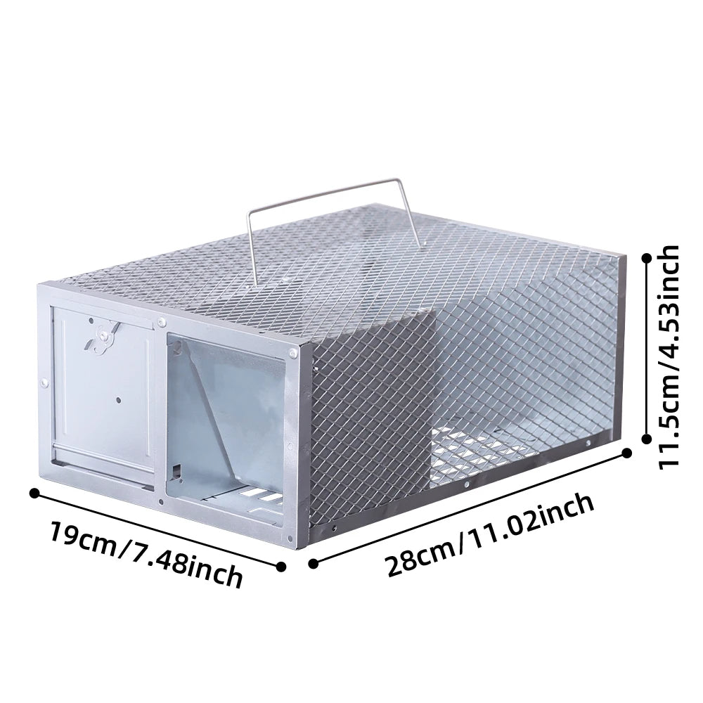 Single Door Reusable Mouse Trap Metal Cage | Quality Home Accessory Built to Look Great & Last for Years