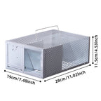 Single Door Reusable Mouse Trap Metal Cage | Quality Home Accessory Built to Look Great & Last for Years