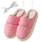 USB Heated Slippers Electric Foot Warmer | All-Day Comfort Footwear for Women — Where Style Meets Real Support