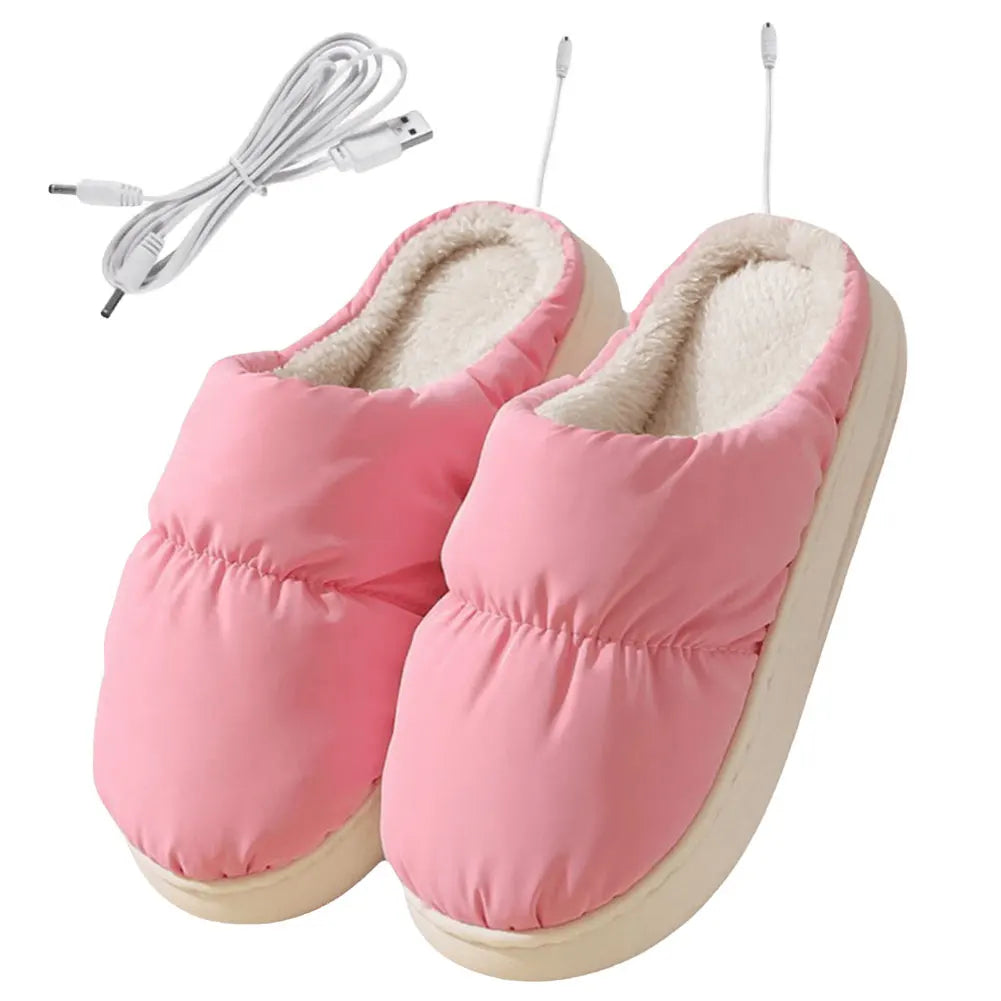 USB Heated Slippers Electric Foot Warmer | All-Day Comfort Footwear for Women — Where Style Meets Real Support