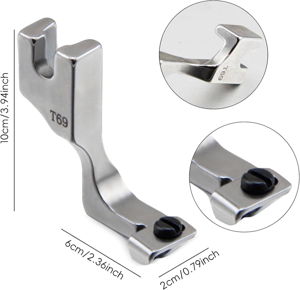T69 Invisible Zipper Presser Foot | Heavy-Duty Performance in a Compact, Ergonomic, Easy-to-Use Design