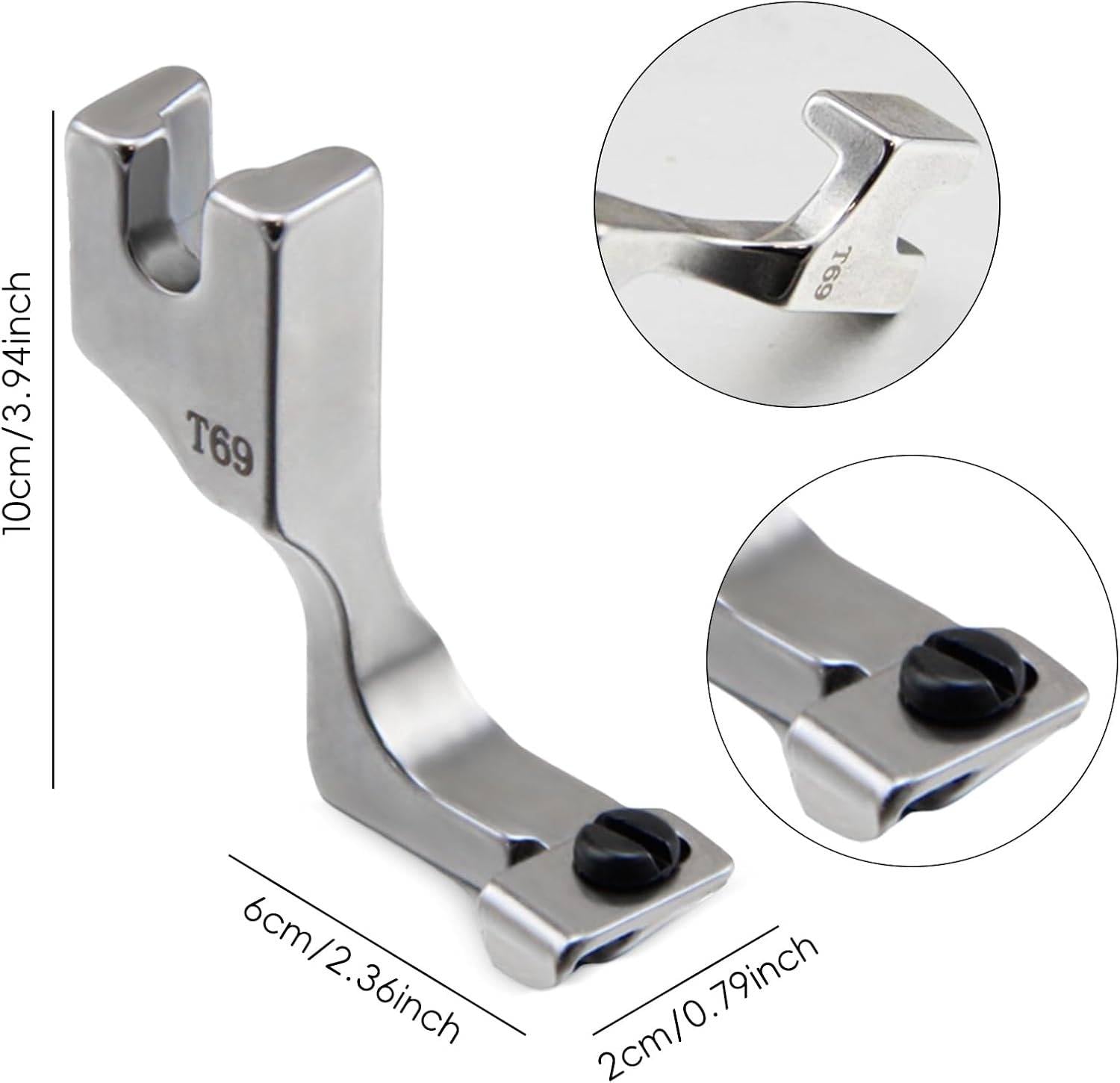T69 Invisible Zipper Presser Foot | Heavy-Duty Performance in a Compact, Ergonomic, Easy-to-Use Design