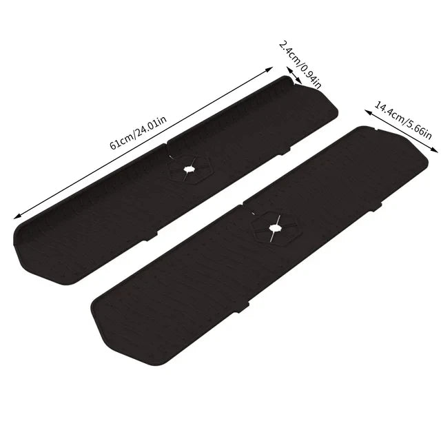 Silicone Kitchen Sink Splash Guard | Waterproof Countertop Protector for Kitchen & Bathroom