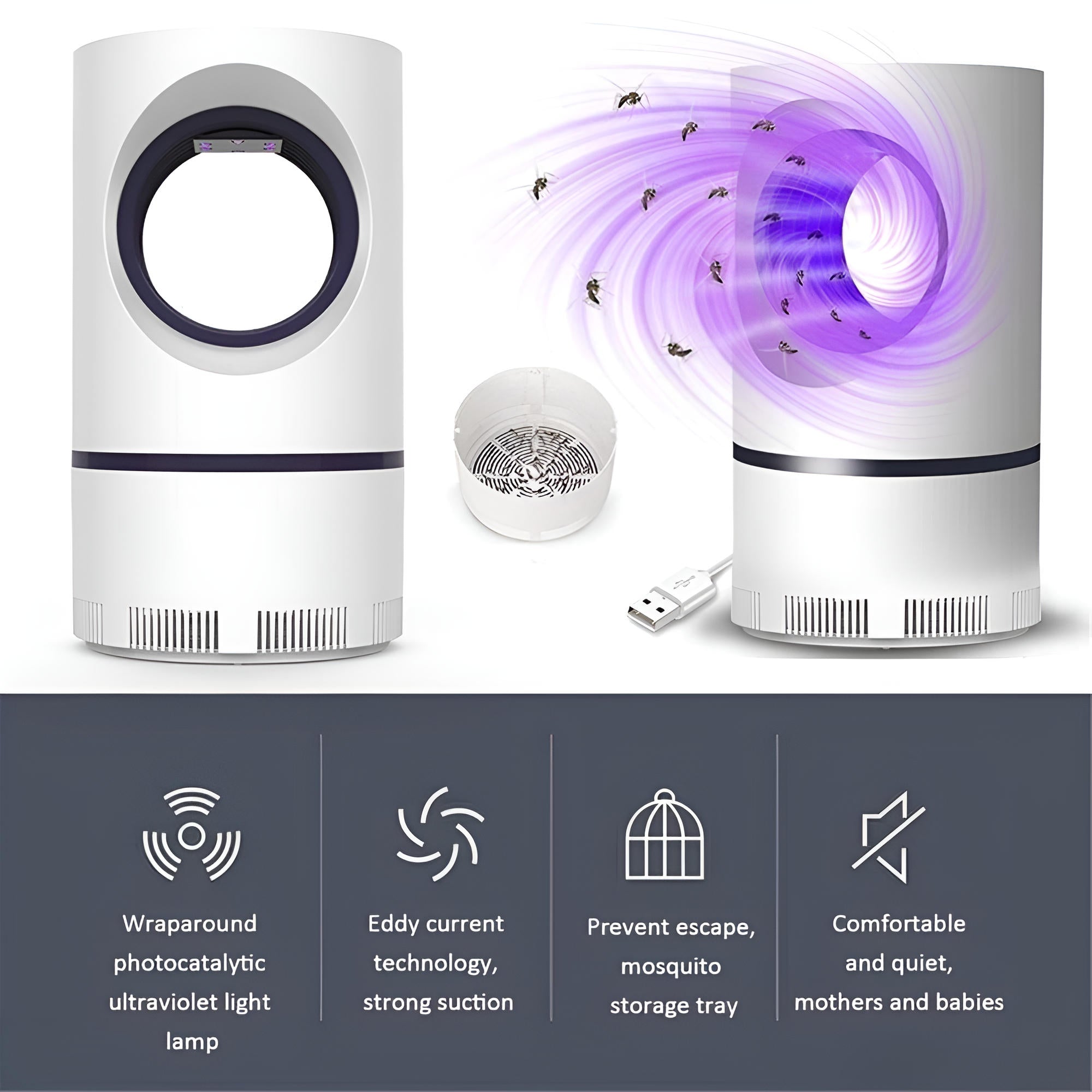 UV Light Insect Trap — Indoor/Outdoor Mosquito Fly Killer | Smart, Reliable Technology for Easier, More Connected Everyday Living