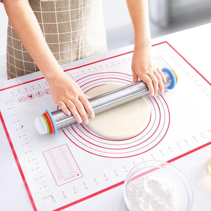 Adjustable Rolling Pin with Rings | Built for Busy Kitchens — Durable, Efficient & Incredibly Easy to Clean