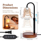 Flower Dimmable Candle Warmer Lamp | Flameless Fragrance & Dimmable Ambient Light for Home