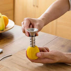 Stainless Steel Manual Lemon Juicer | Heavy-Duty Lever Press Citrus Squeezer — No Seeds, No Mess