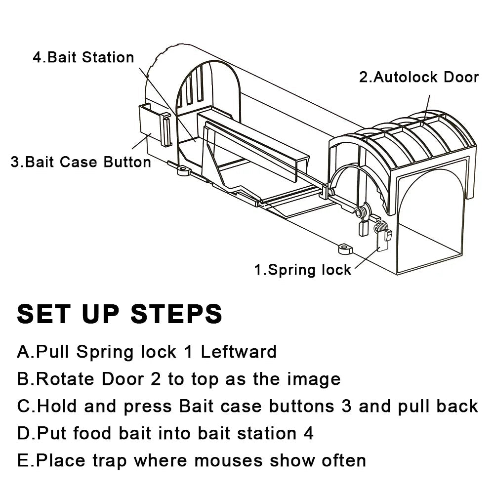 Self-Locking Reusable Humane Mouse Trap | Upgrade Your Home with This Thoughtfully Designed Everyday Essential