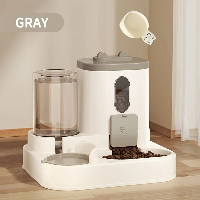 2 in 1 Dog and Cat Feeder with Water Dispenser | Designed for Happy, Healthy, Well-Loved Pets of Every Breed