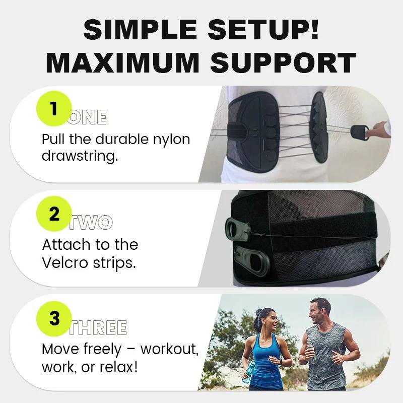 Lumbar Support Brace | Doctor-Recommended Support for Pain Relief, Recovery & Mobility
