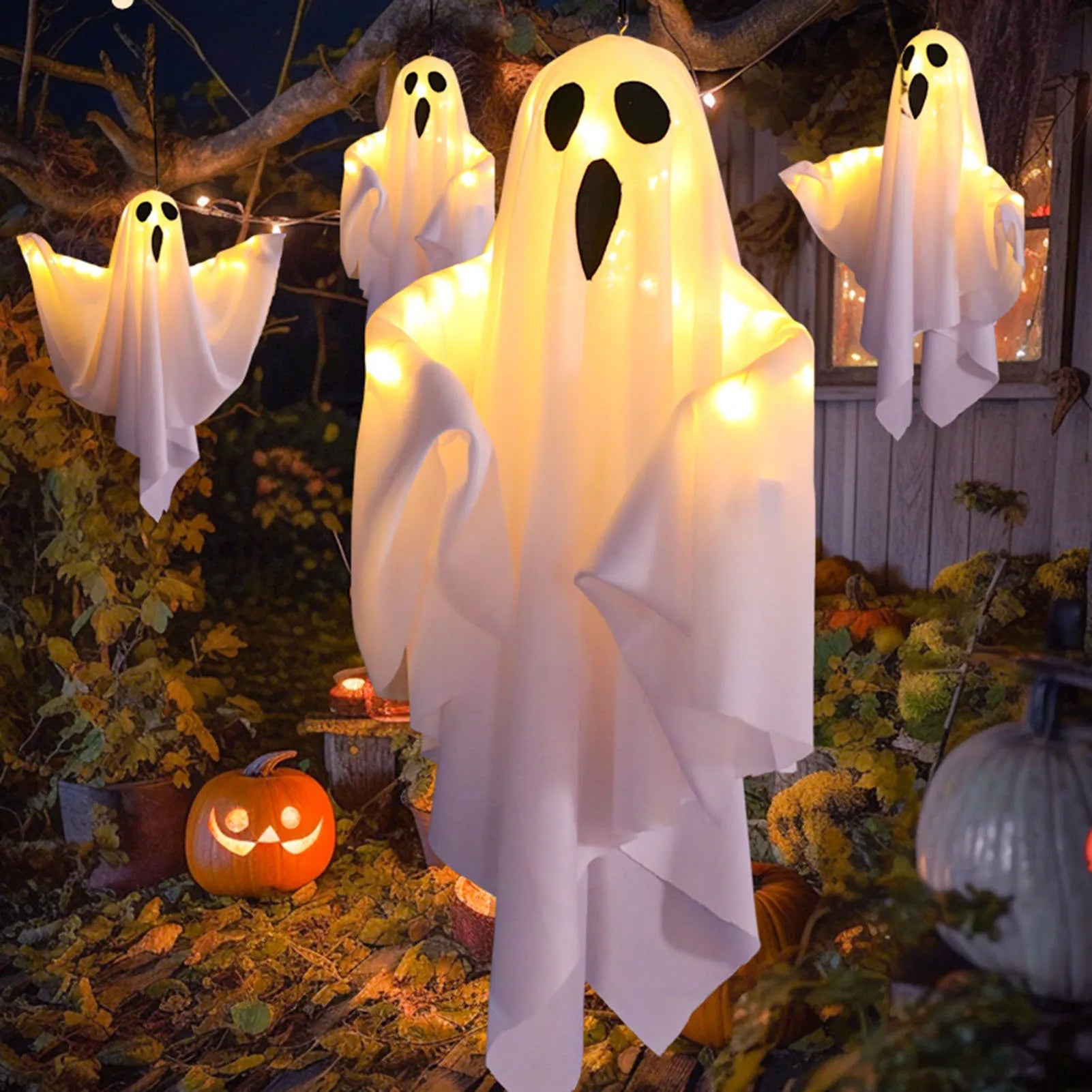 Hanging Halloween Lighted Ghost Decor | Festive, Charming & Built to Create Magical, Lasting Seasonal Memories