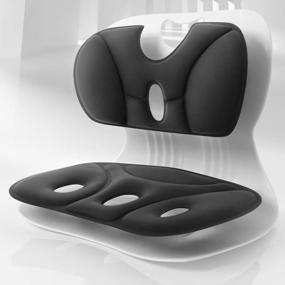 Ergonomic Office Chair Posture Corrector Seat with Backrest | Doctor-Recommended Support for Pain Relief, Recovery & Mobility
