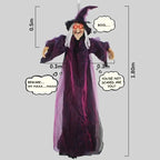 Animated Halloween Witch Decor with Sound and Glowing Eyes | Beautiful, Festive & Built to Last Season After Wonderful Season