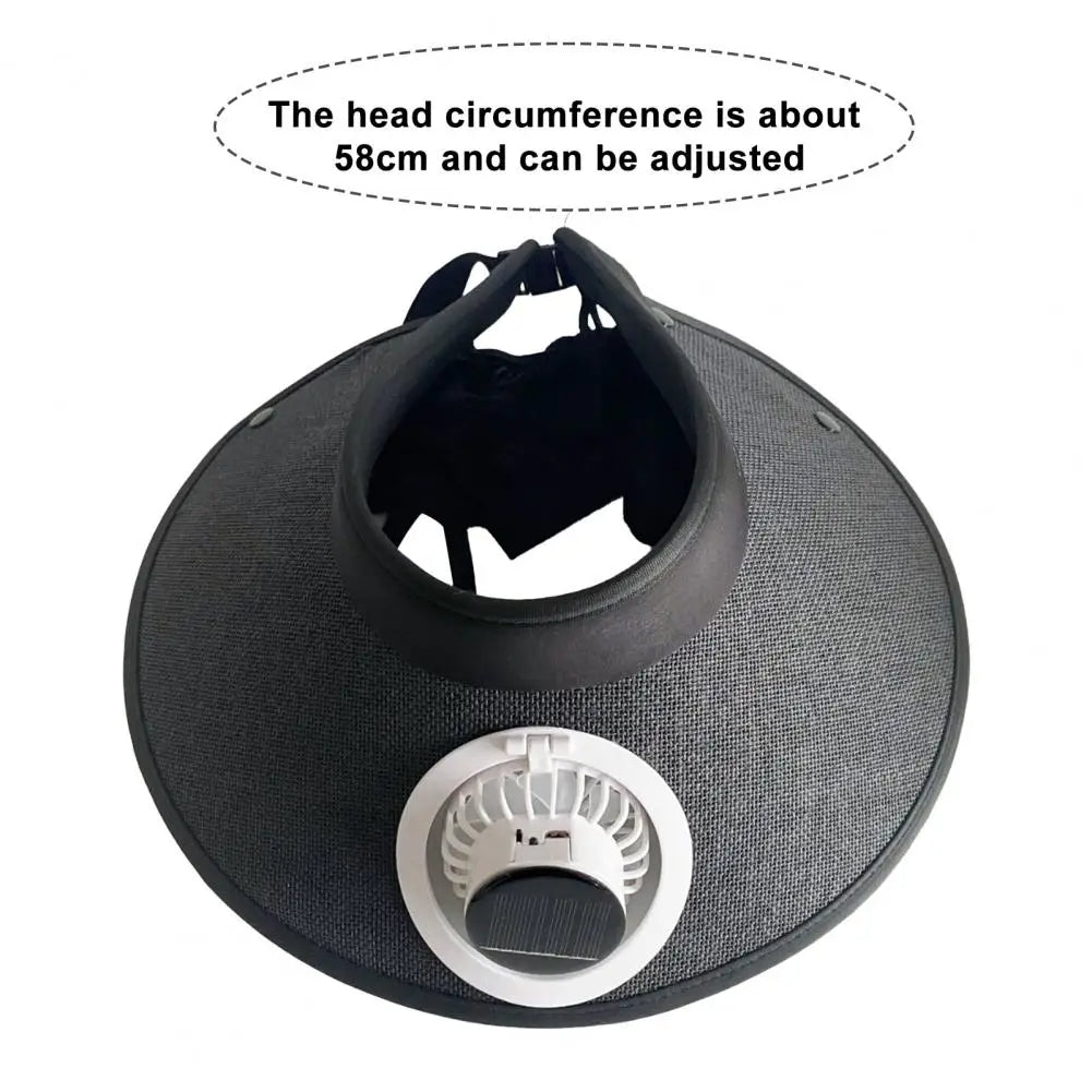 Wide Brim Sun Hat with Solar Powered Fan | Thoughtfully Crafted Accessory — Timeless Style & Premium Quality Feel