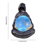 Grim Reaper Crystal Ball Halloween Decoration | Bring the Magic of the Season into Your Home with This Beautiful Piece