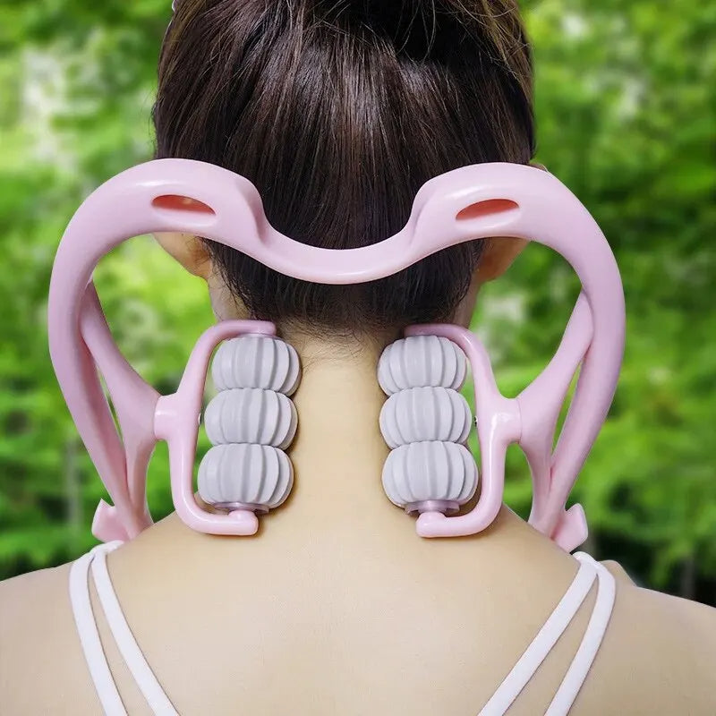 Manual Neck and Shoulder Massager with Kneading Rollers | Clinically Designed for Targeted Pain Relief & Faster Daily Recovery