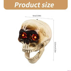 Animated Halloween Skeleton Head with Flashing Eyes | Beautiful, Festive & Built to Last Season After Wonderful Season