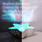 Starfish Ocean Wave Night Light Projector | LED Ambient Mood Light for Bedroom & Kids Room