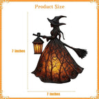Halloween Witch Table Lamp Spooky Desk Decor Light | Beautiful, Festive & Built to Last Season After Wonderful Season