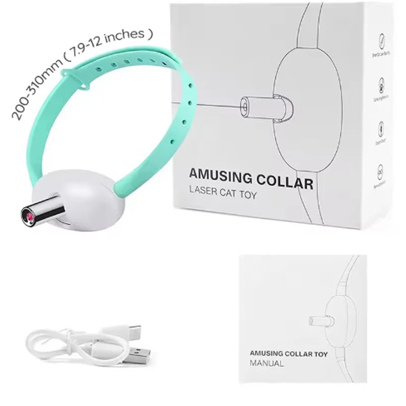 Interactive Laser Cat Collar with USB Charging | Automatic Self-Play Laser Pointer for Cats