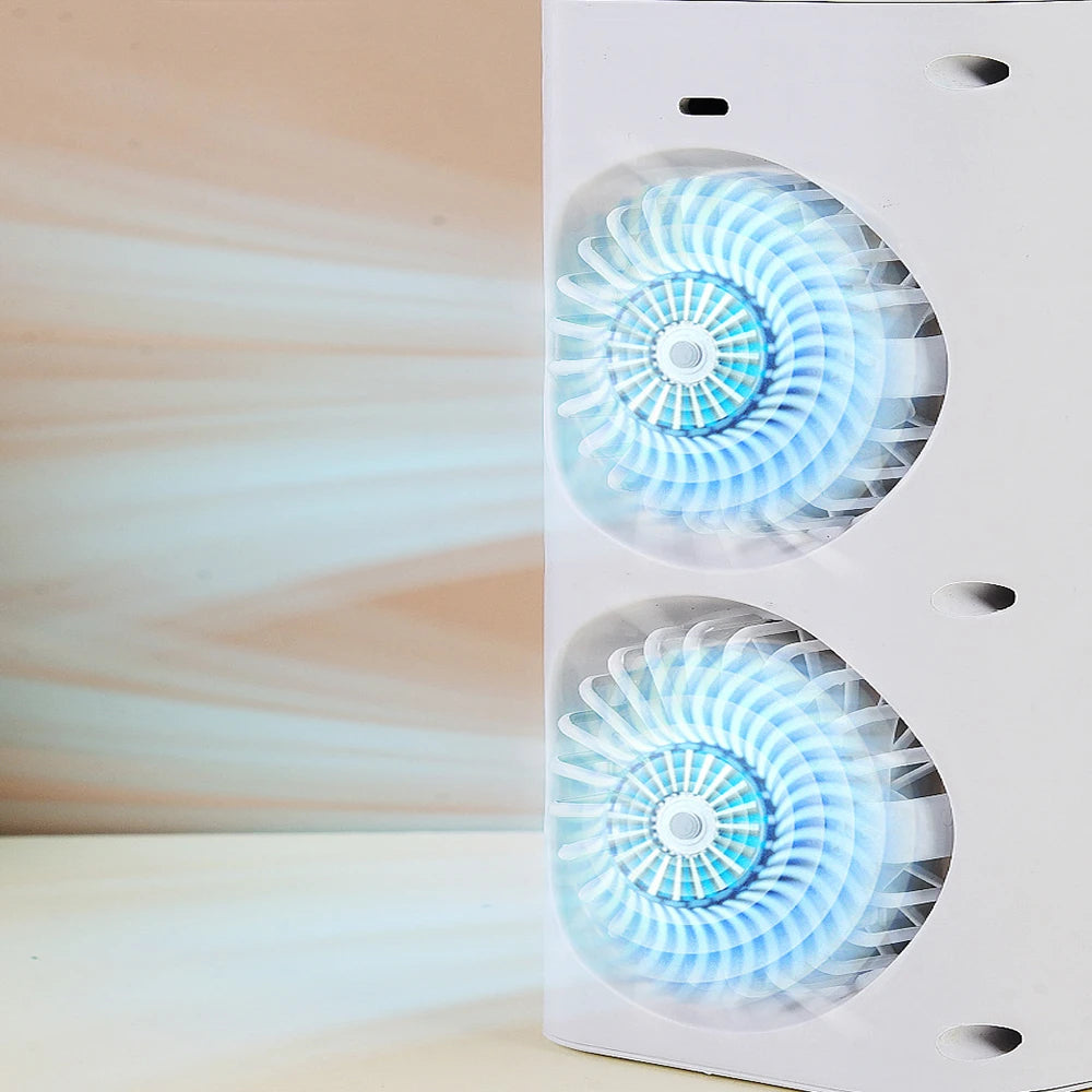 Mini Portable Air Conditioner Desk Fan with Spray Cooling | Salon-Quality Haircare for Stronger, Shinier, Healthier Hair