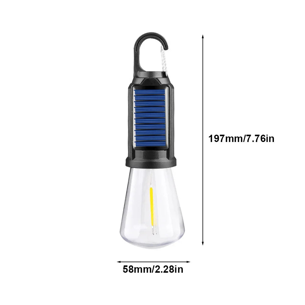 Solar Rechargeable Hooked Camping Light | Adventure-Ready Gear That Goes the Distance, Whatever the Conditions