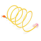 Collapsible S-Shape Interactive Cat Tunnel | Pop-Up Play Tube with Hanging Toy for Cats
