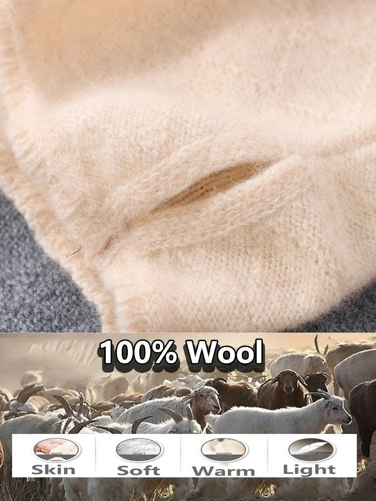 Merino Wool 2-in-1 Winter Scarf & Face Mask | Warm Neck Gaiter for Running & Outdoor Wear