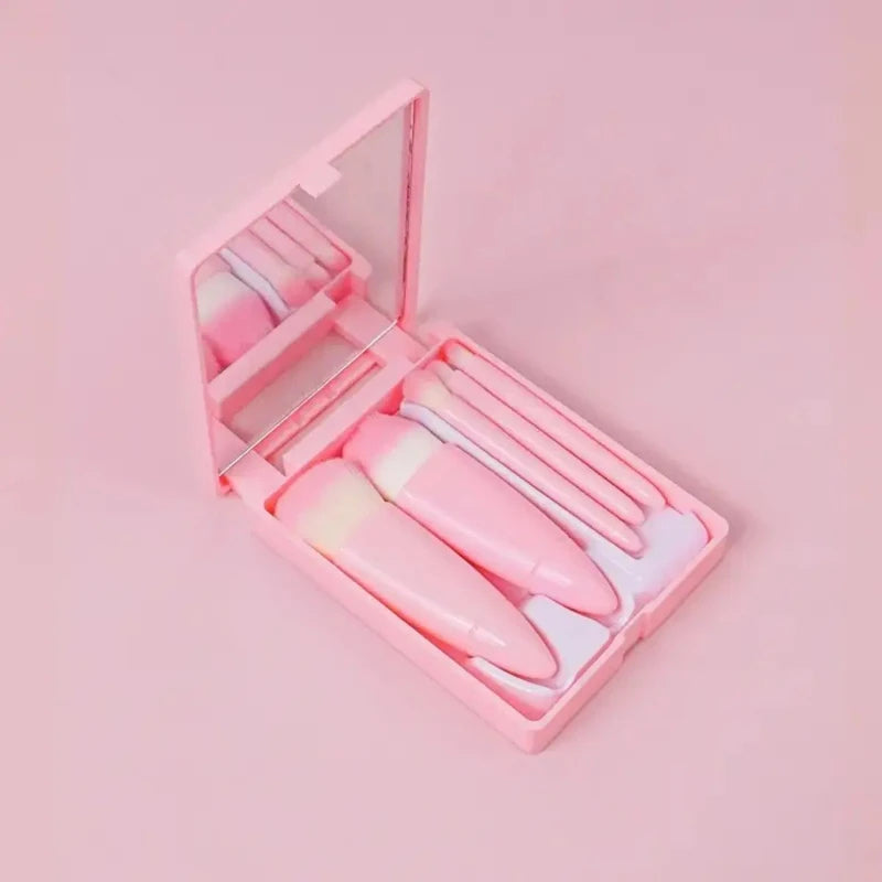Mini Makeup Brush Set with Mirror | Stylish Home Essential That Transforms & Elevates Your Living Space