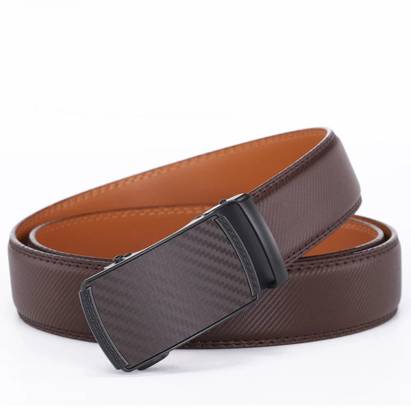 Men's Leather Belt with Automatic Buckle | Luxury-Feel Fashion Accessory — Where Style Meets Everyday Function