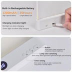LED Night Vision Flat Panel Reading Light | Clip-On Book Light for Bed, Desk & Reading