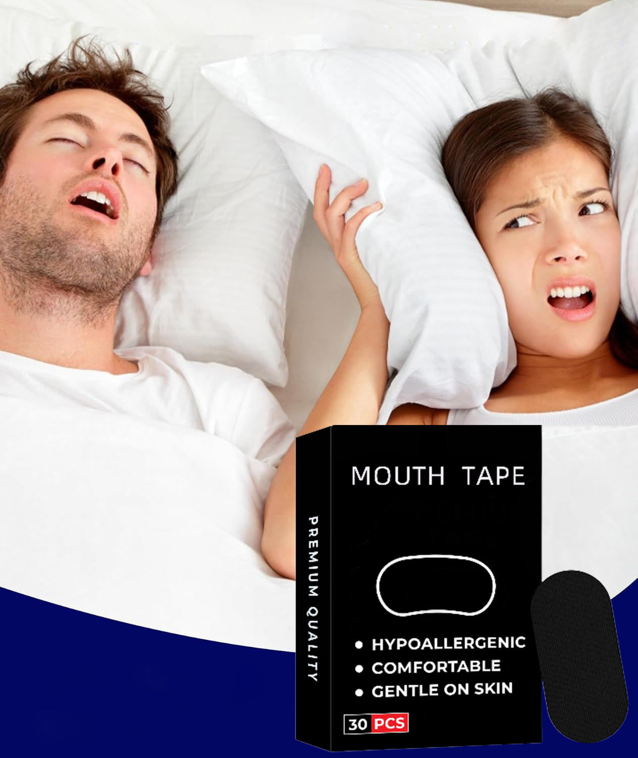Anti Snoring Patch Nose Breathing Correction | Ergonomic Design for Targeted Relief, Improved Comfort & Mobility