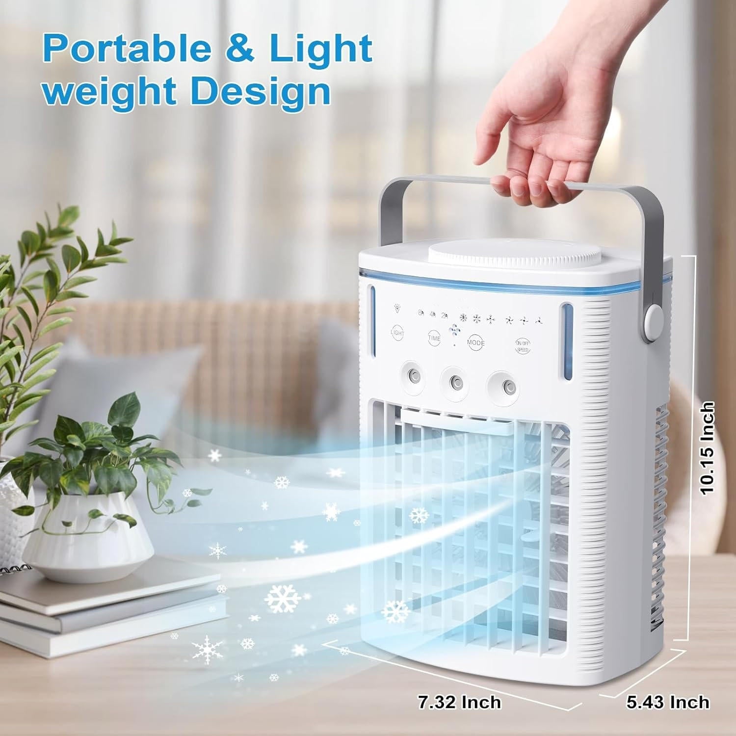 Portable Mini Cooling Air Conditioner | Intensive Hair Treatment for Damage-Free, Revitalised, Lustrous Locks