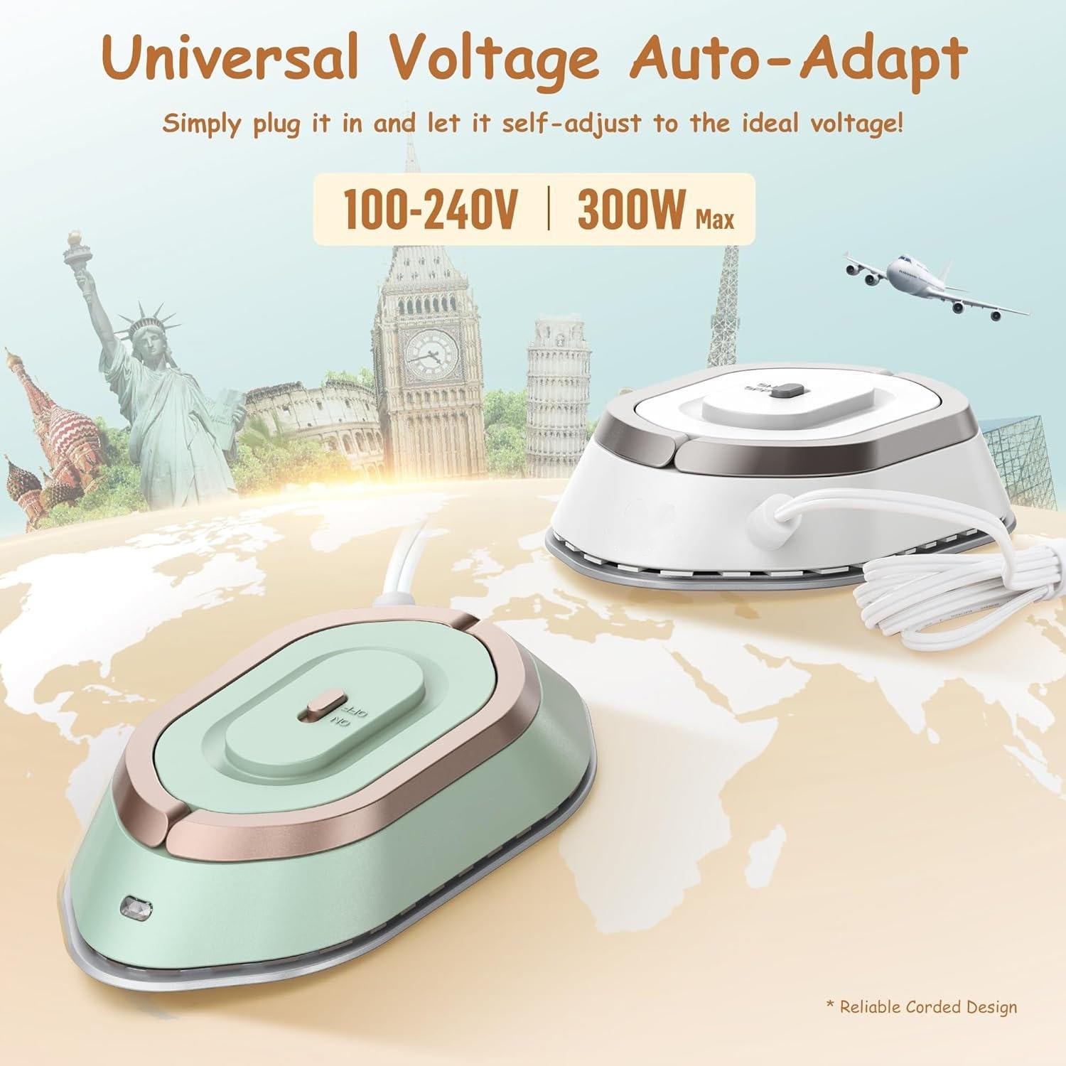Portable Travel Iron | Practical, Beautiful & Built to Last — The Smart Choice for Any Home