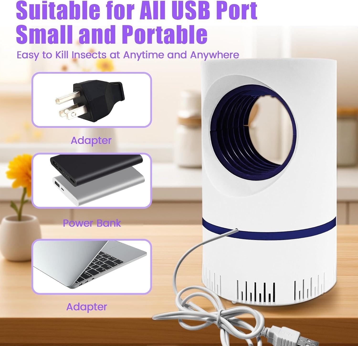 UV Light Insect Trap — Indoor/Outdoor Mosquito Fly Killer | Smart, Reliable Technology for Easier, More Connected Everyday Living