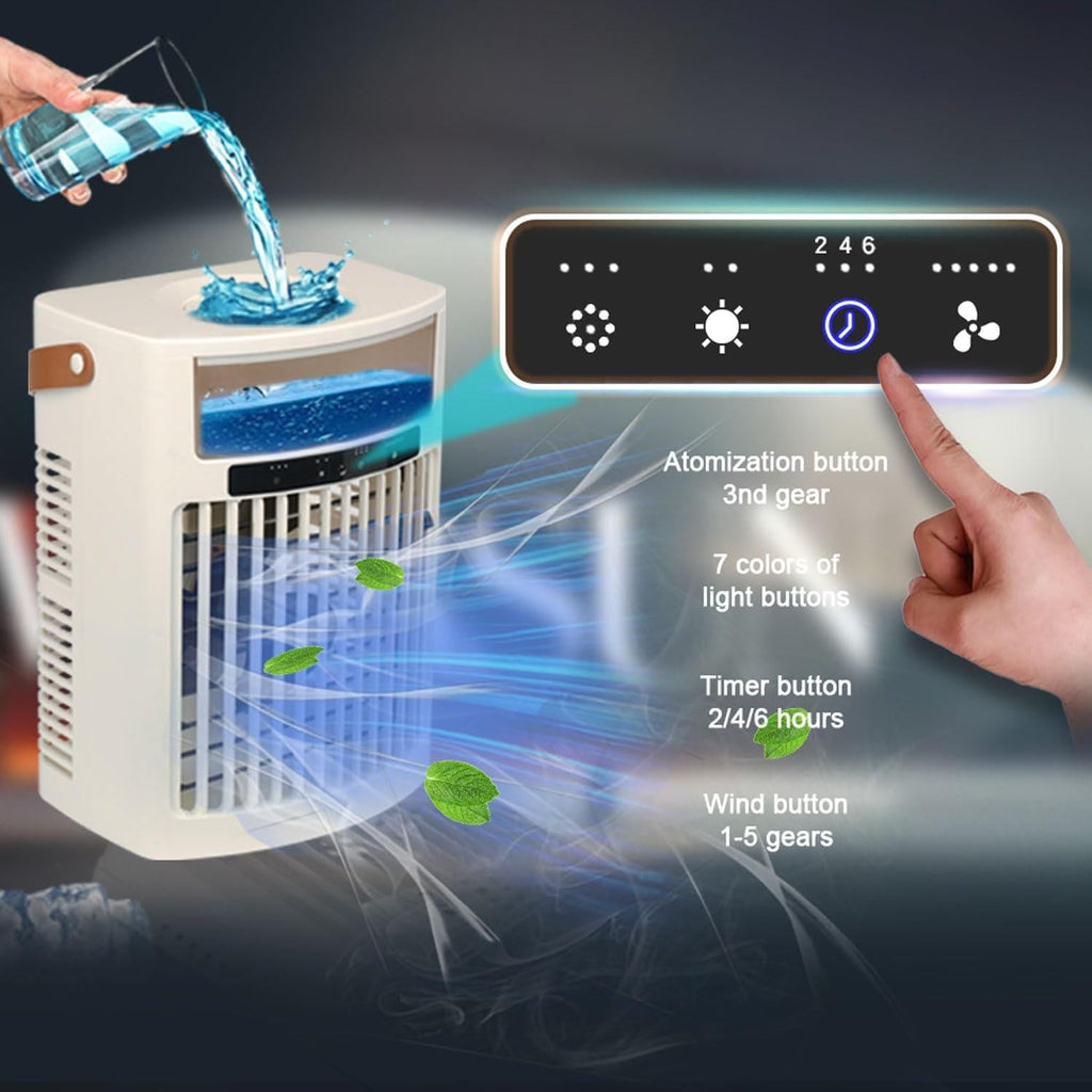 Portable Mini Air Cooler Fan | Cleverly Designed for Everyday Use — You'll Wonder How You Managed Without It