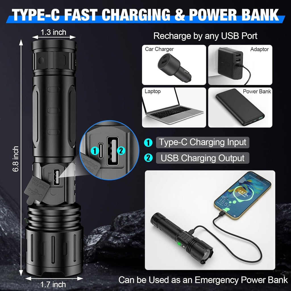 Extremely Bright Flashlight | Built for Adventure — Durable, Reliable & Ready for Anything Outside