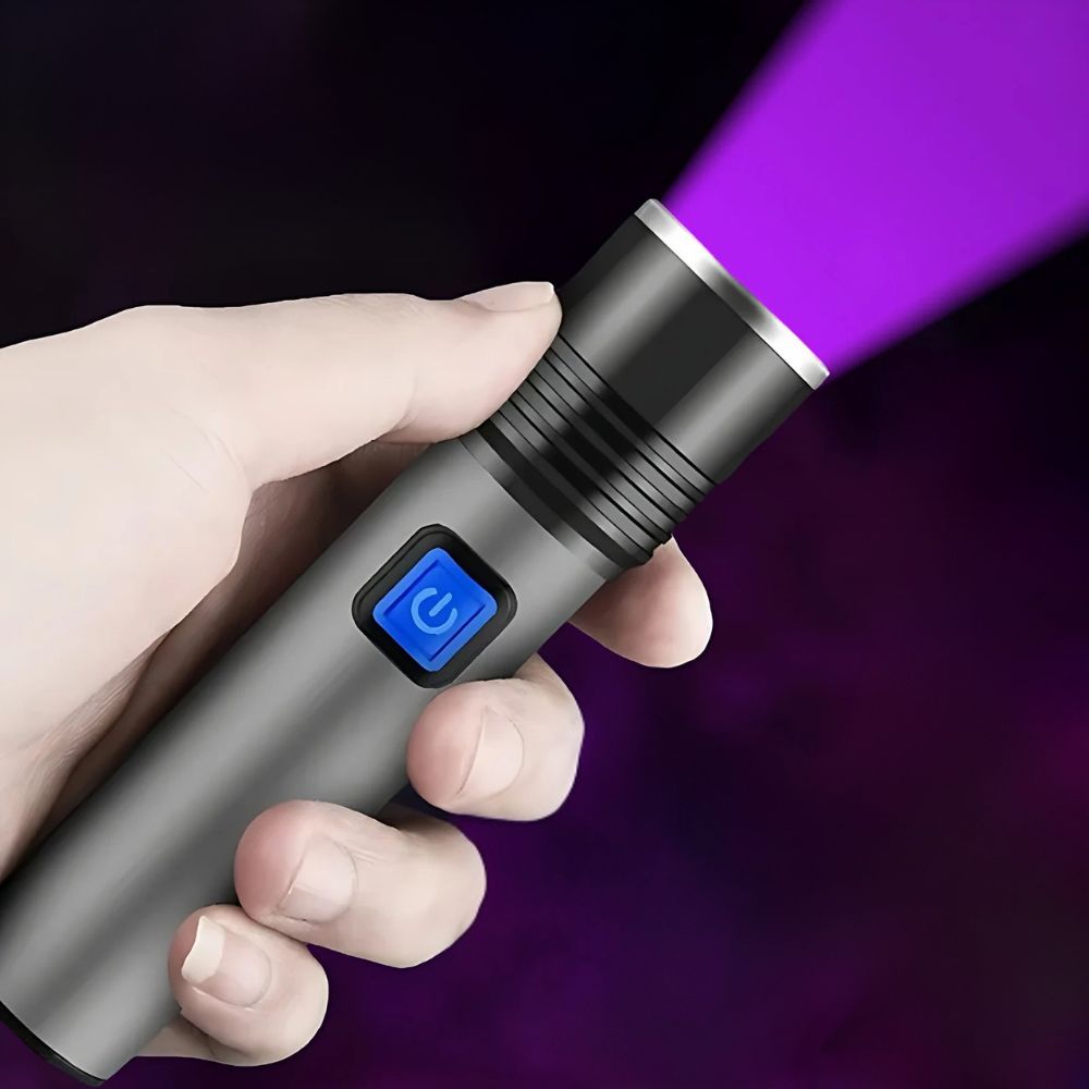Handheld Blacklight UV Ultraviolet Urine Detector Flashlight | Engineered for the Great Outdoors — Lightweight, Tough & Dependable