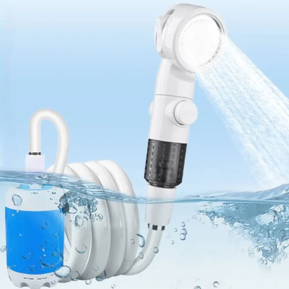 Portable USB Rechargeable Water Pump Shower Head | Intelligent Design Meets Reliable, Long-Lasting Everyday Performance