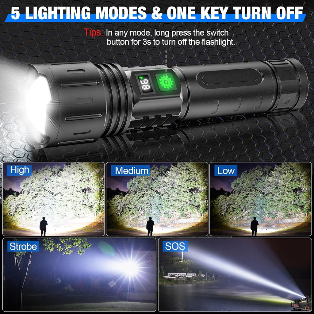 Extremely Bright Flashlight | Built for Adventure — Durable, Reliable & Ready for Anything Outside